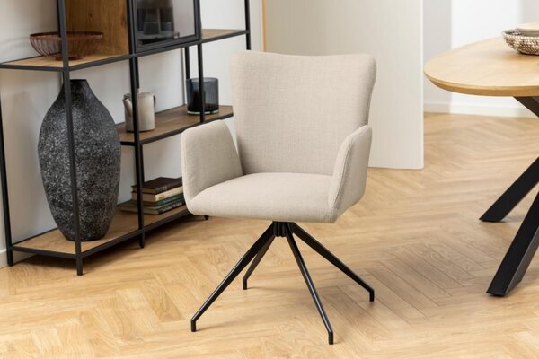 Scaun dining Laura, Bej, 86x57x61.5 cm