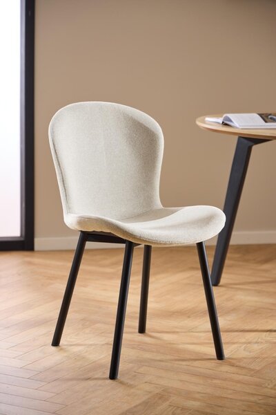 Scaun dining Esra, Bej, 86x50x58 cm