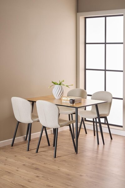 Scaun dining Esra, Bej, 86x50x58 cm