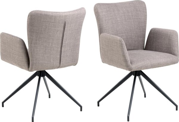 Scaun dining Laura, Gri, 86x57x61.5 cm