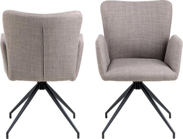 Scaun dining Laura, Gri, 86x57x61.5 cm