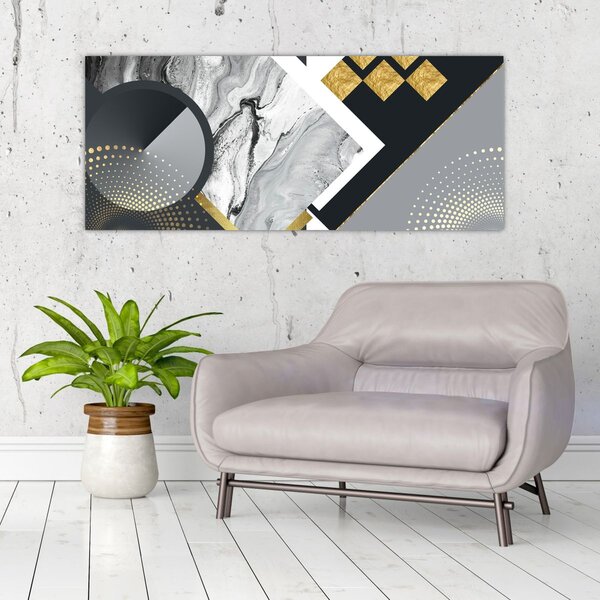 Tablou - Colaj texturat (120x50 cm)