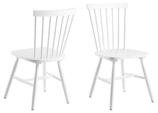 Scaun dining Riano, Alb, 86x50.5x49.5 cm