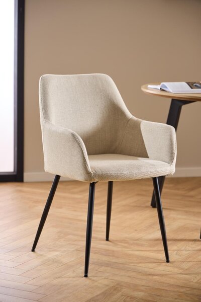 Scaun dining Lizzy, Bej, 85x59x59 cm