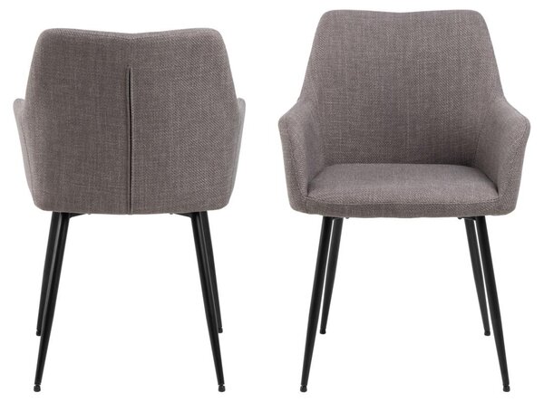 Scaun dining Lizzy, Gri, 85x59x59 cm