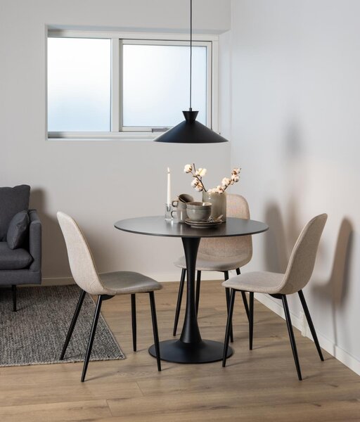 Scaun dining Celia, Bej, 86x44x54 cm
