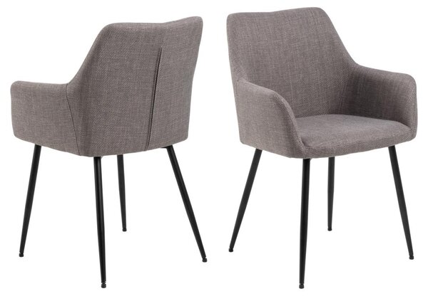 Scaun dining Lizzy, Gri, 85x59x59 cm
