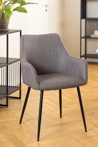 Scaun dining Lizzy, Gri, 85x59x59 cm