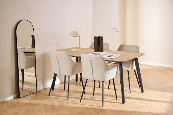 Scaun dining Lizzy, Bej, 85x59x59 cm