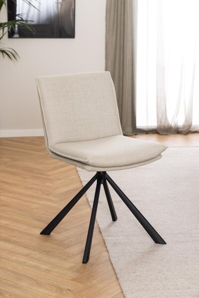 Scaun dining Flynn, Bej, 85x47x59 cm