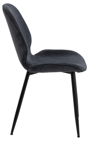 Scaun dining Femke, Gri, 85x47.5x57.5 cm