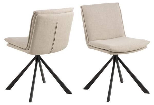 Scaun dining Flynn, Bej, 85x47x59 cm