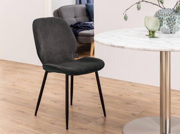 Scaun dining Femke, Gri, 85x47.5x57.5 cm