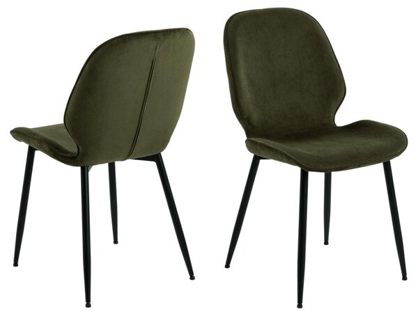 Scaun dining Femke, Verde, 85x47.5x57.5 cm