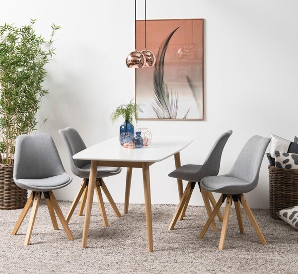 Scaun dining Dima V1, Gri, 85x48.5x55 cm