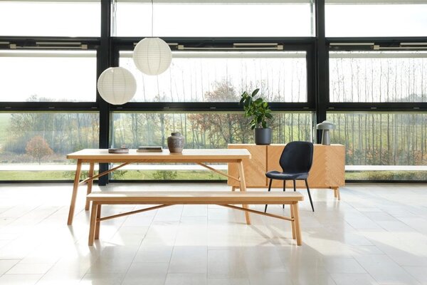 Scaun dining Femke, Gri, 85x47.5x57.5 cm