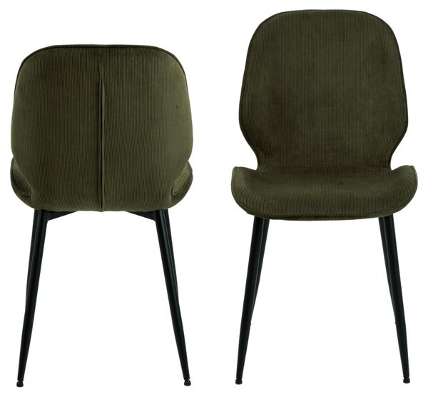 Scaun dining Femke, Verde, 85x47.5x57.5 cm