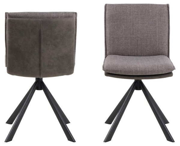 Scaun dining Flynn V1, Gri, 85x47x59 cm