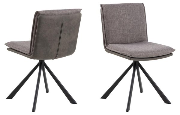 Scaun dining Flynn V1, Gri, 85x47x59 cm