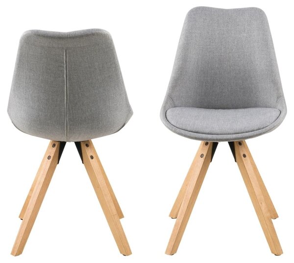 Scaun dining Dima V1, Gri, 85x48.5x55 cm