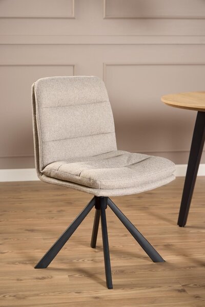Scaun dining Dean, Bej, 85x47.5x57 cm