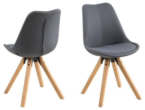 Scaun dining Dima V2, Gri, 85x48.5x55 cm