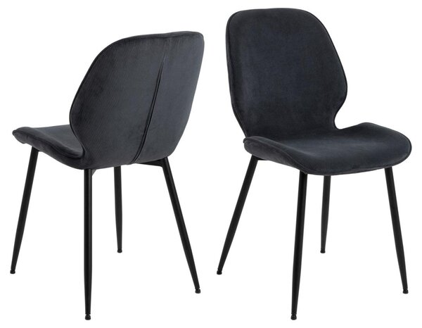 Scaun dining Femke, Gri, 85x47.5x57.5 cm