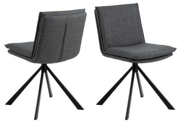 Scaun dining Flynn, Gri, 85x47x59 cm