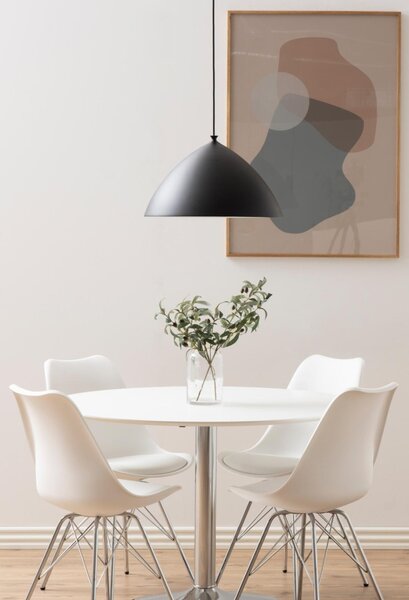 Scaun dining Eris, Alb, 85.5x48.5x54 cm