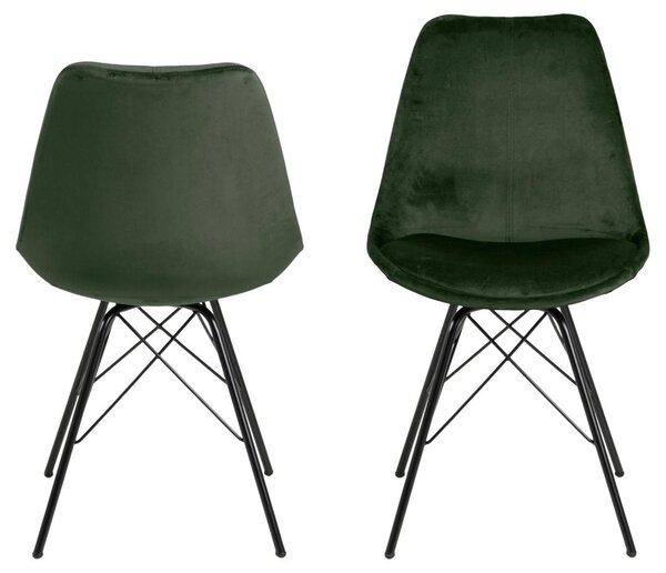 Scaun dining Eris V1, Verde, 85.5x48.5x54 cm