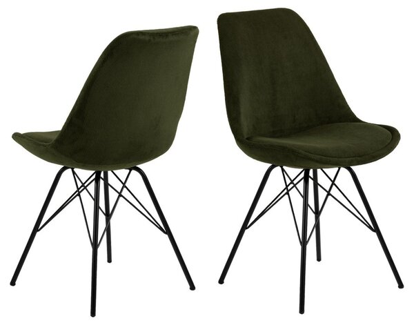 Scaun dining Eris V2, Verde, 85.5x48.5x54 cm