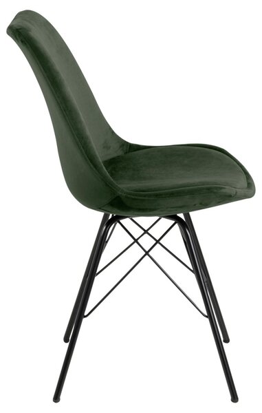 Scaun dining Eris V1, Verde, 85.5x48.5x54 cm
