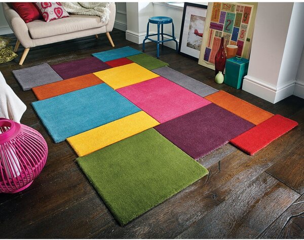 Covor din lână colorat Flair Rugs Collage, 120 x 180 cm