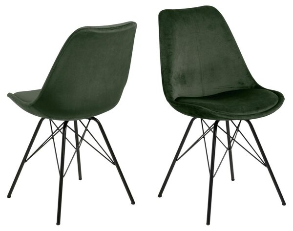 Scaun dining Eris V1, Verde, 85.5x48.5x54 cm