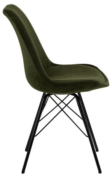 Scaun dining Eris V2, Verde, 85.5x48.5x54 cm
