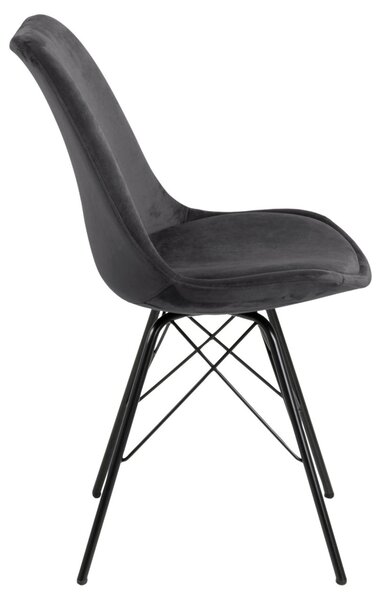 Scaun dining Eris V1, Gri, 85.5x48.5x54 cm