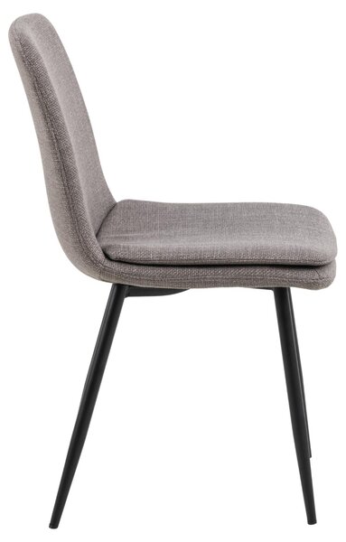 Scaun dining Becca, Gri, 85.5x46x55 cm