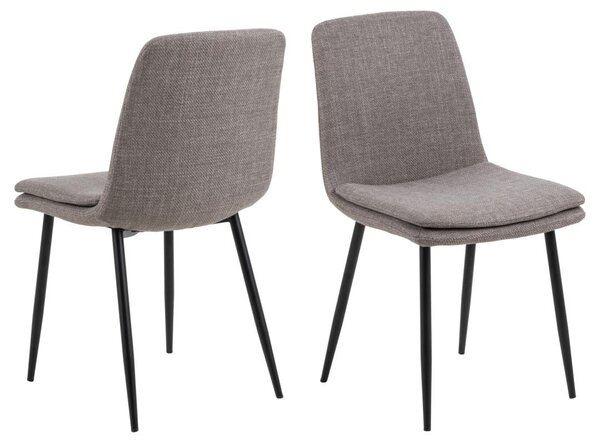 Scaun dining Becca, Gri, 85.5x46x55 cm