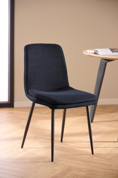 Scaun dining Becca, Albastru, 85.5x46x55 cm