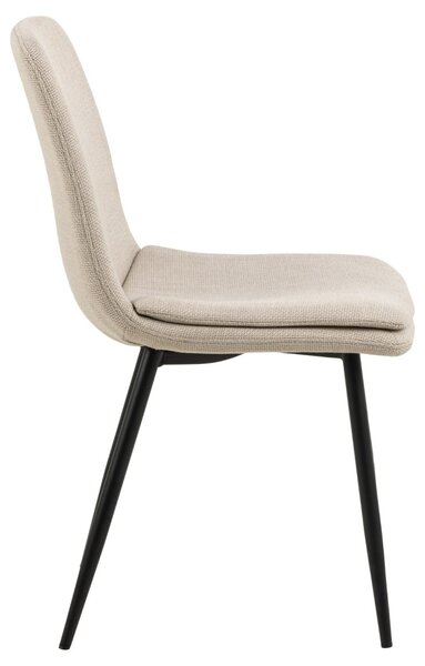 Scaun dining Becca, Bej, 85.5x46x55 cm