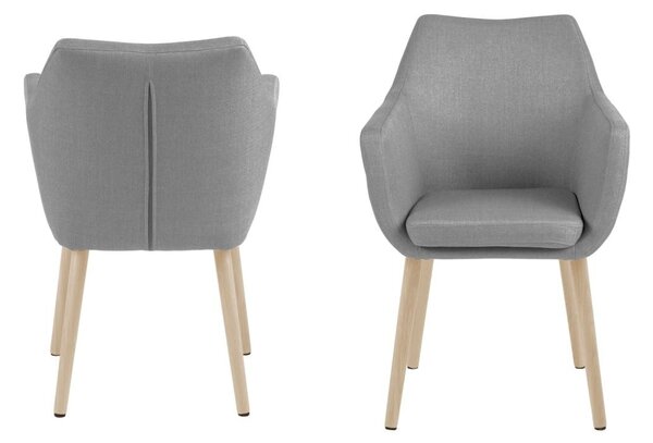Scaun dining Nora, Gri, 84x58x58 cm