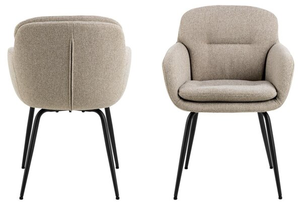 Scaun dining Dora, Bej, 84x58x59 cm