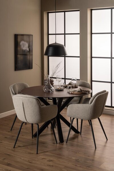 Scaun dining Dora, Bej, 84x58x59 cm