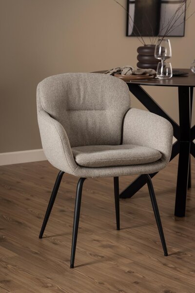 Scaun dining Dora, Bej, 84x58x59 cm