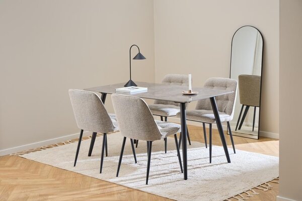 Scaun dining Brooke, Bej, 84x50x55 cm