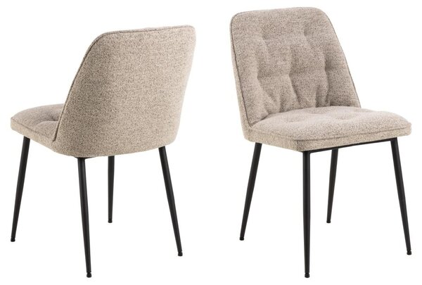 Scaun dining Brooke, Bej, 84x50x55 cm
