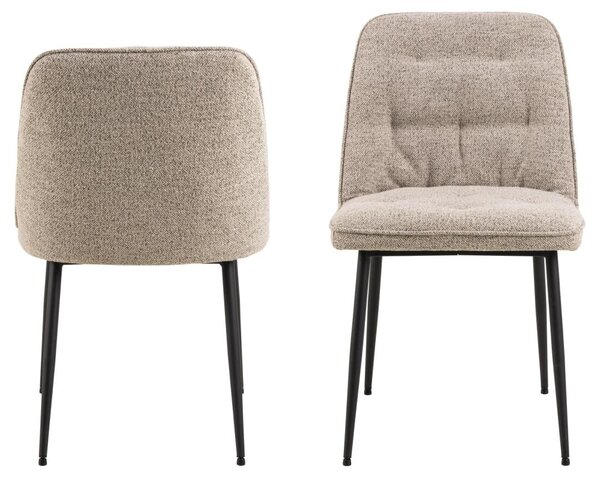 Scaun dining Brooke, Bej, 84x50x55 cm
