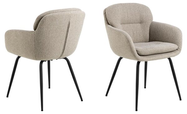 Scaun dining Dora, Bej, 84x58x59 cm