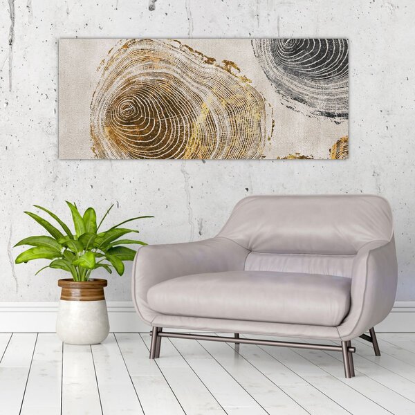 Tablou - Abstract triburi (120x50 cm)