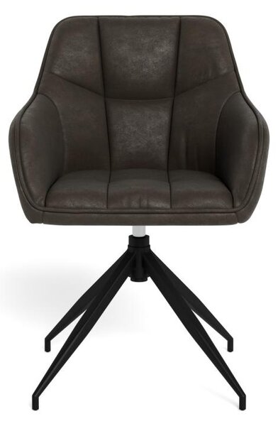 Scaun dining Brenda, Gri, 84.5x58x54.5 cm